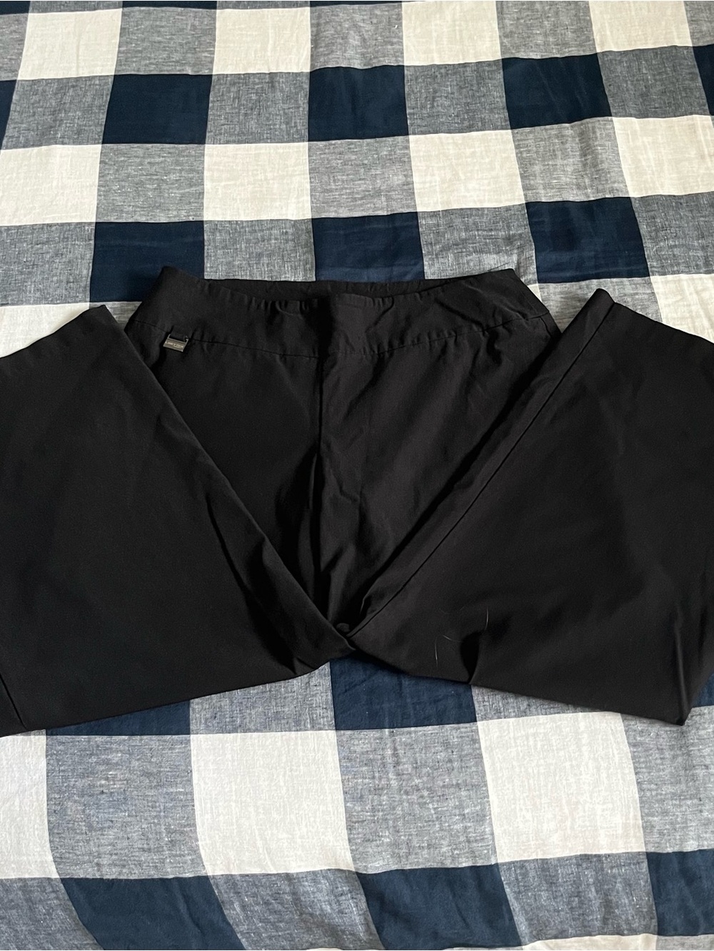 Black Stretch Wide Leg Pants